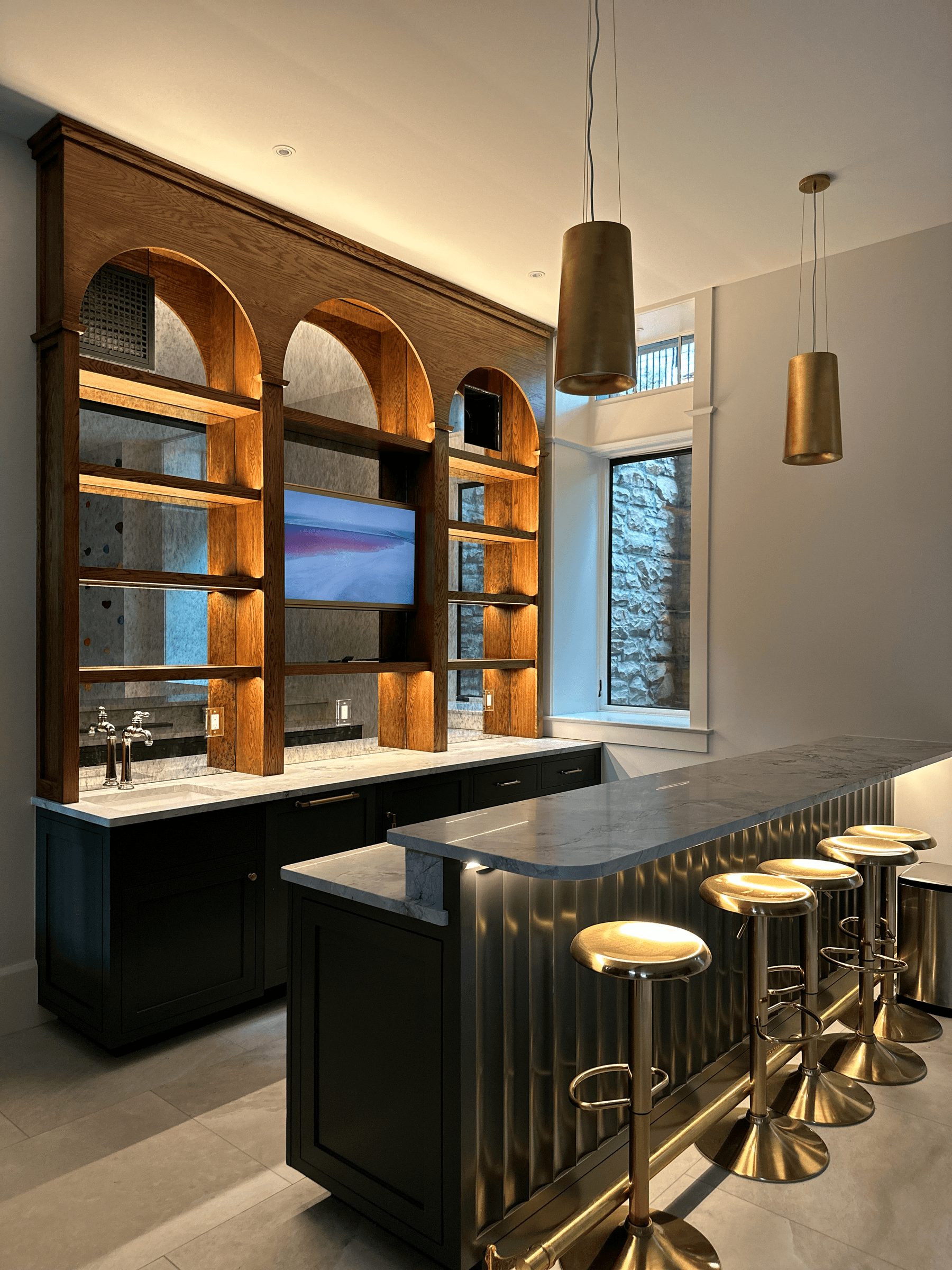 Bookshelf Lighting Installation